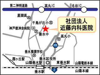 近藤内科医院：地図